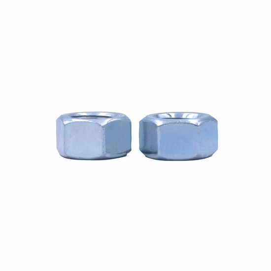 DIN934 Spezialtyp Cashewnussmaschine Sechskantmutternhersteller Kohlenstoffstahl Blau und Weiß Zink OEM Stahl LKW-Rad M8-Muttern
