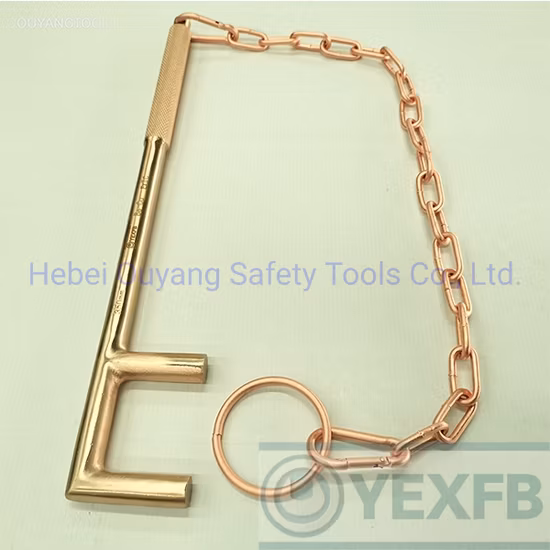Funkenfreier Handwerkzeug-Ventilradschlüssel mit Kette, 350 mm
